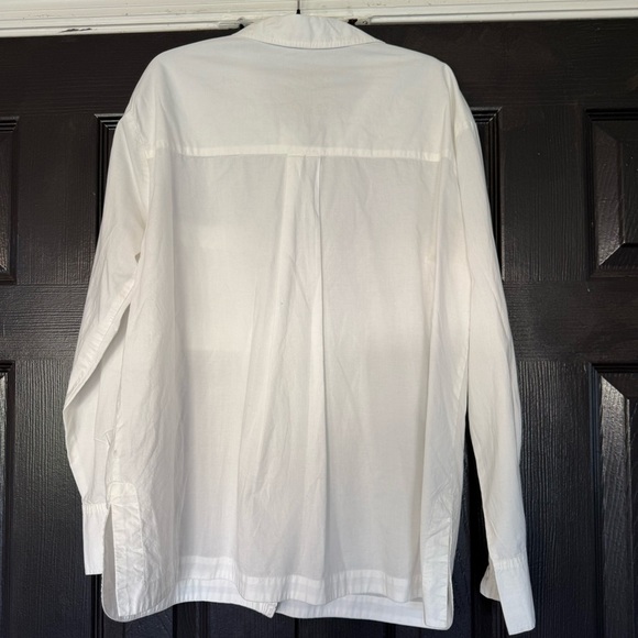 Johnny Was Poplin Relaxed Pocket Button Down Shirt Small - Picture 8 of 12